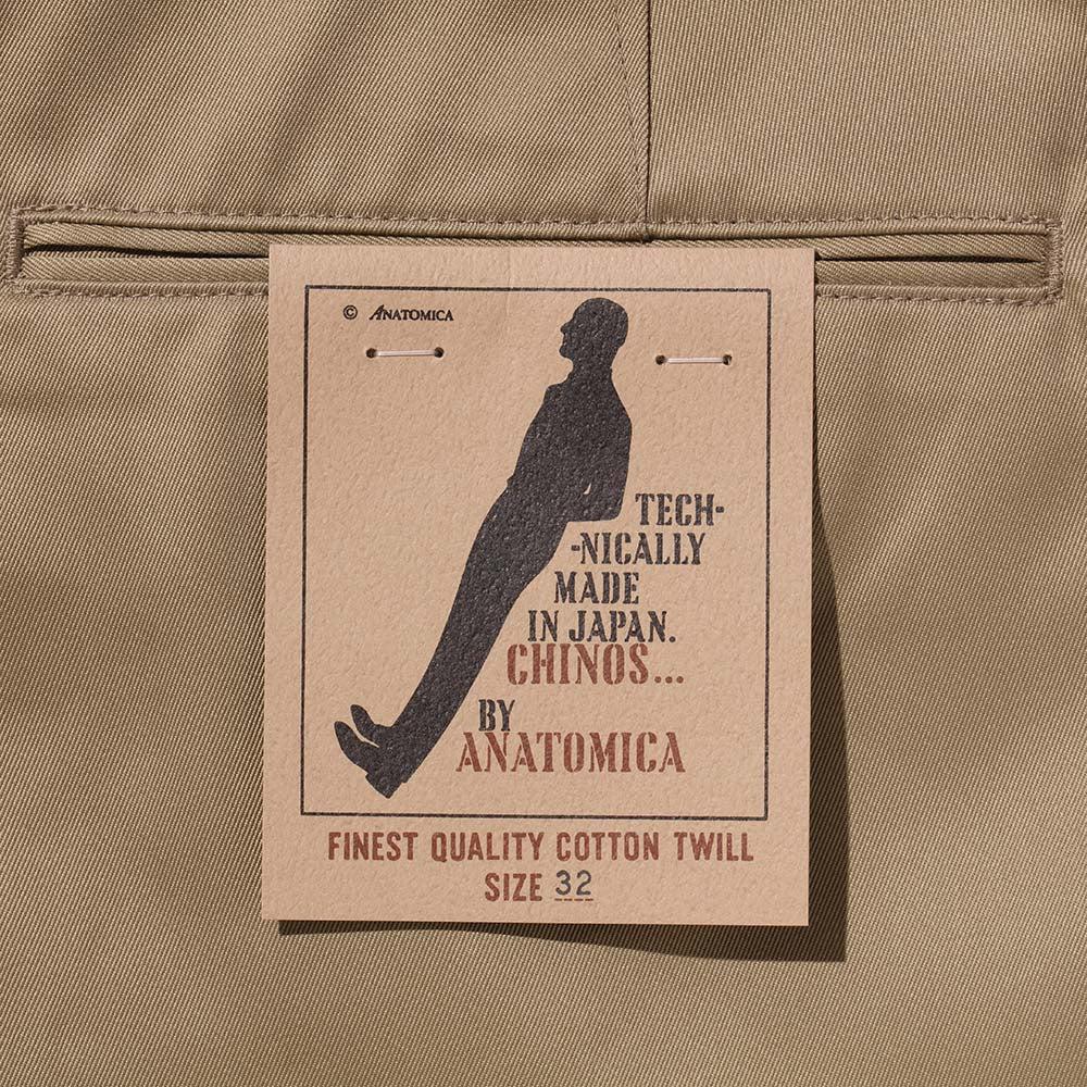 Anatomica Chino II Beige-Trousers-Clutch Cafe