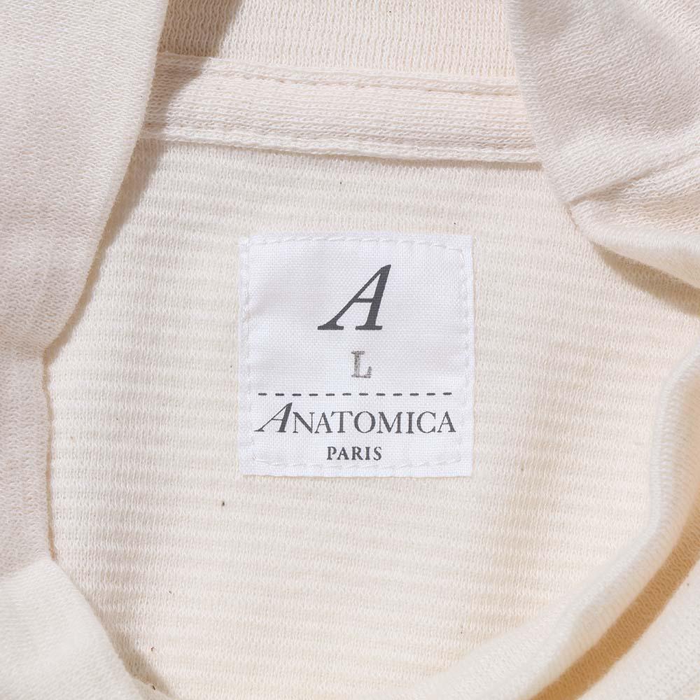 Anatomica Mock Neck Tee L/S Natural-Top-Clutch Cafe