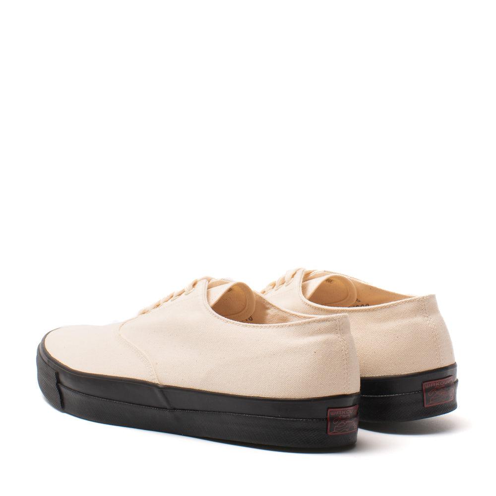 Anatomica x Wakouwa Deck Shoes Low Natural x Black-Shoes-Clutch Cafe