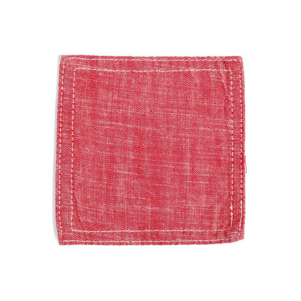 BasShu Chambray Coaster Red-Coaster-Clutch Cafe
