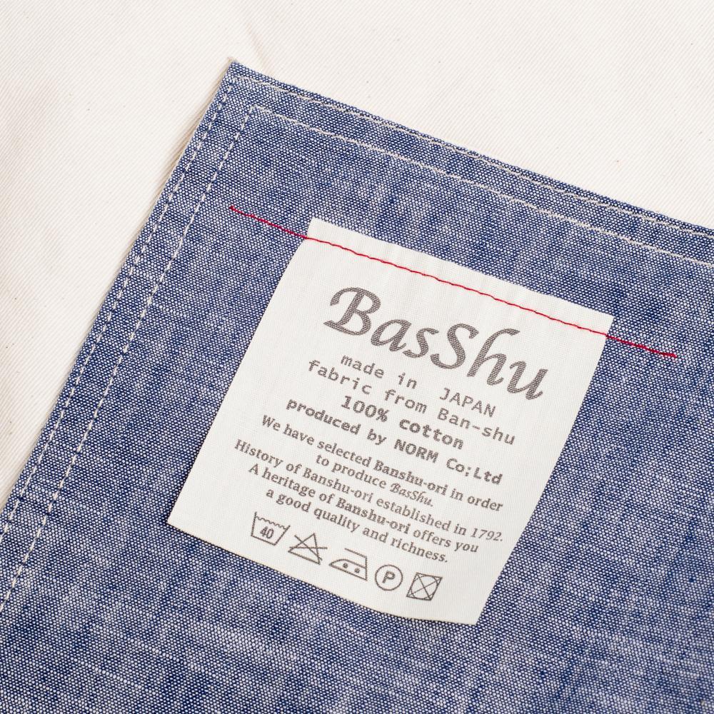 BasShu Place Mat Chambray Navy-Place Mat-Clutch Cafe
