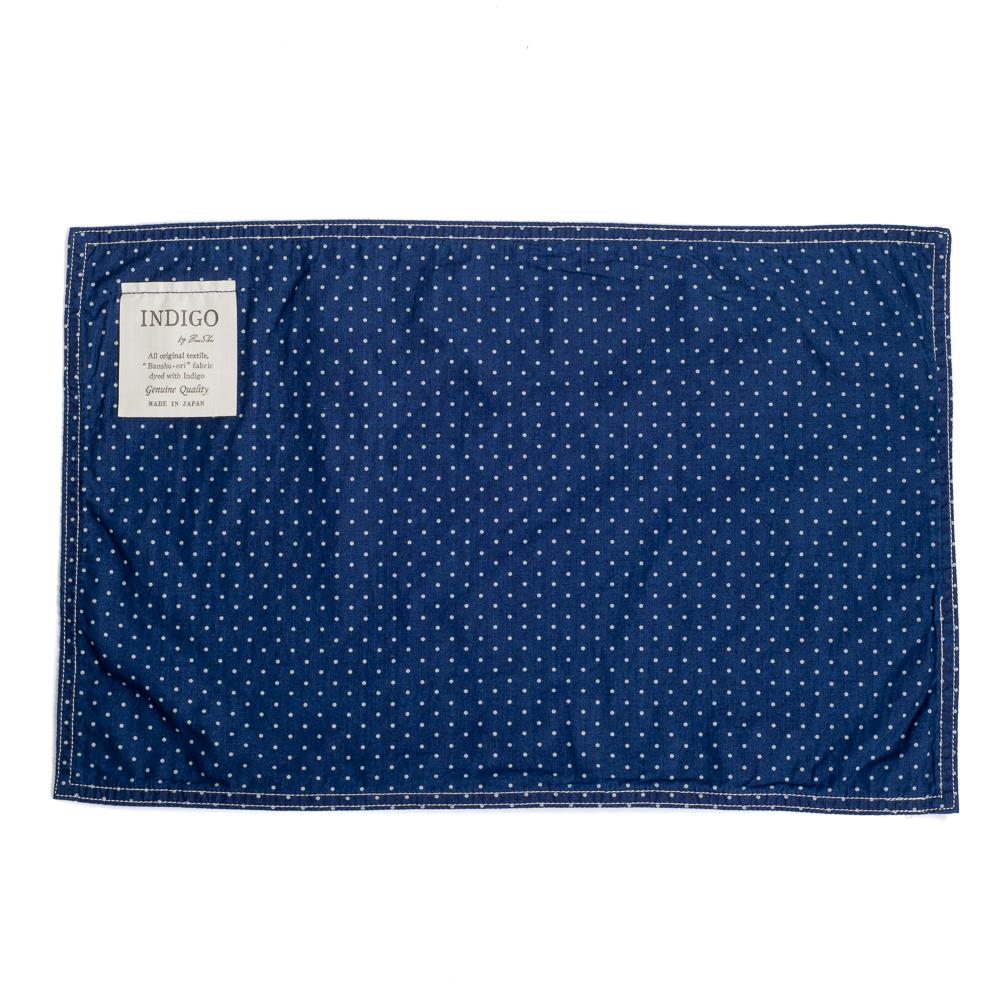 BasShu Place Mat Indigo Dot-Place Mat-Clutch Cafe