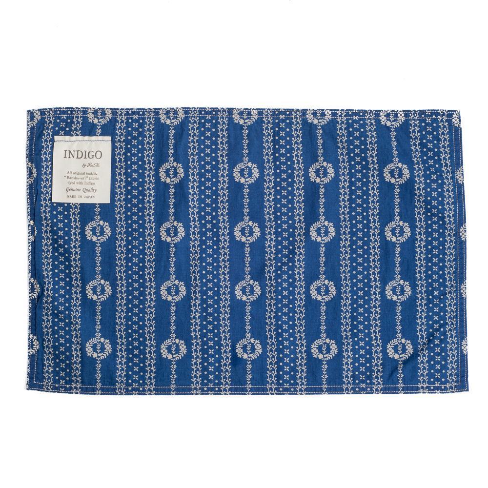 BasShu Place Mat Indigo Floret St-Place Mat-Clutch Cafe