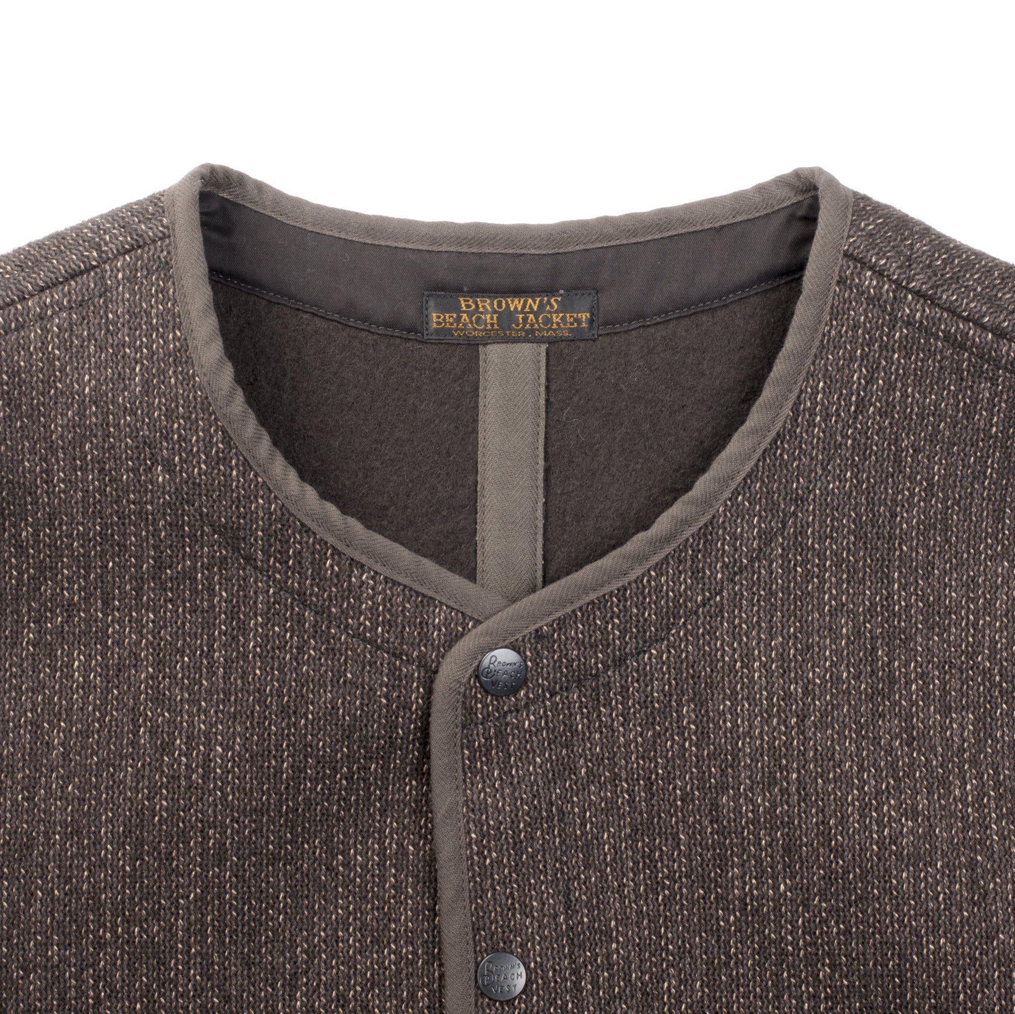 Browns Beach BBJ9-001 Early Vest Grey-Clutch Cafe-Clutch Cafe