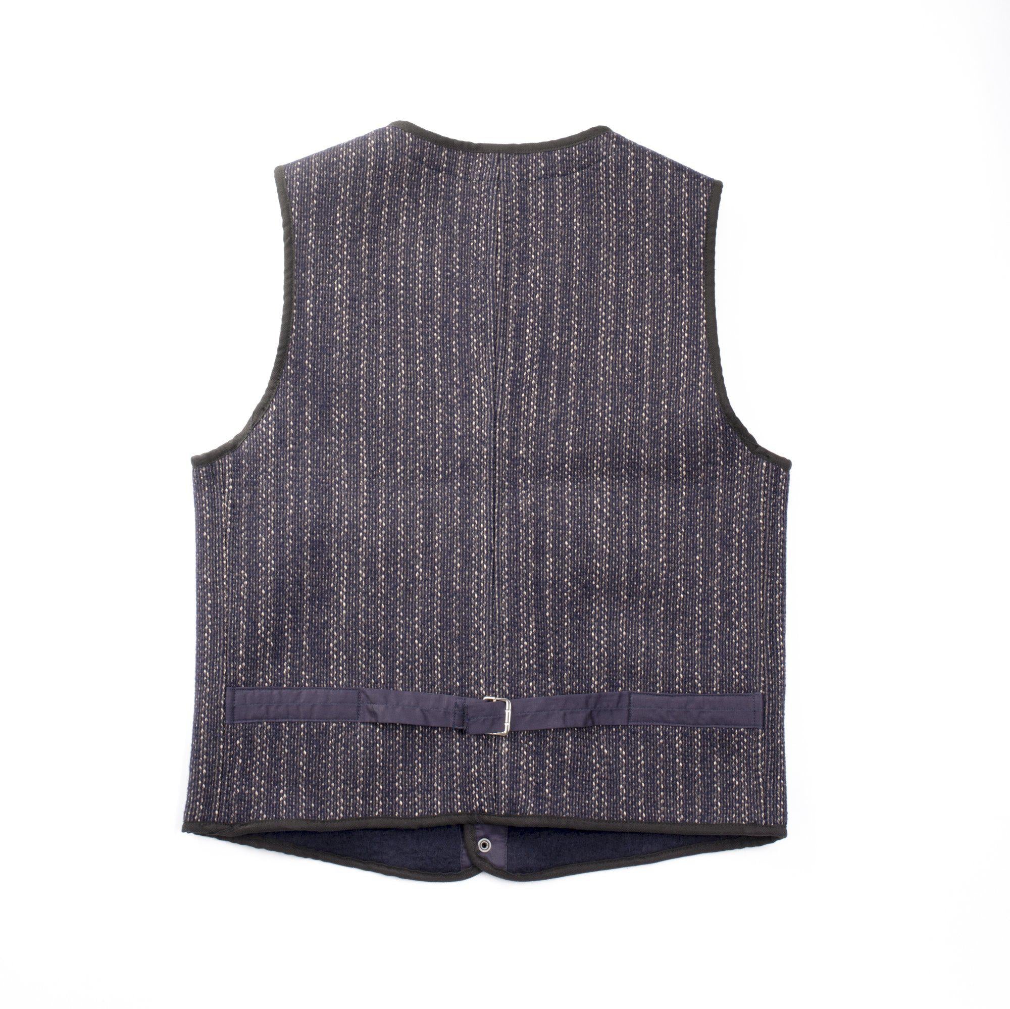 Browns Beach BBJ9-001 Early Vest Navy Stripe-Clutch Cafe-Clutch Cafe