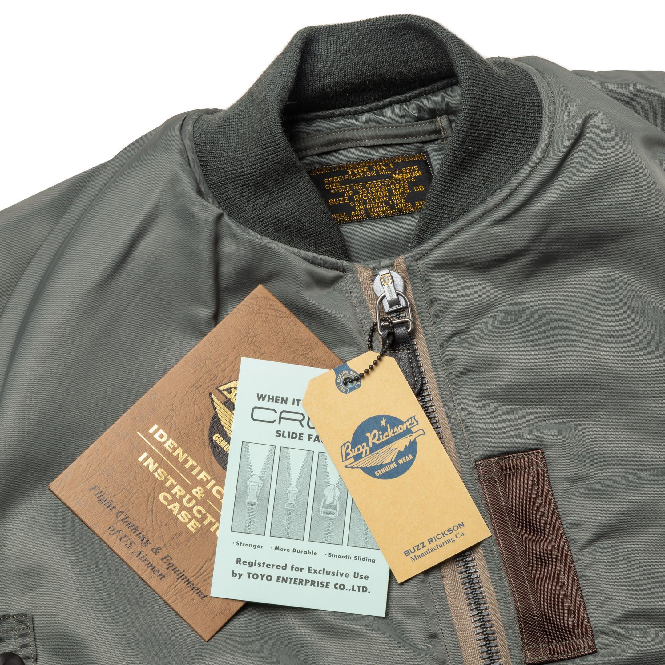 Buzz Rickson's MA-1 Slender OG Spec-Jacket-Clutch Cafe