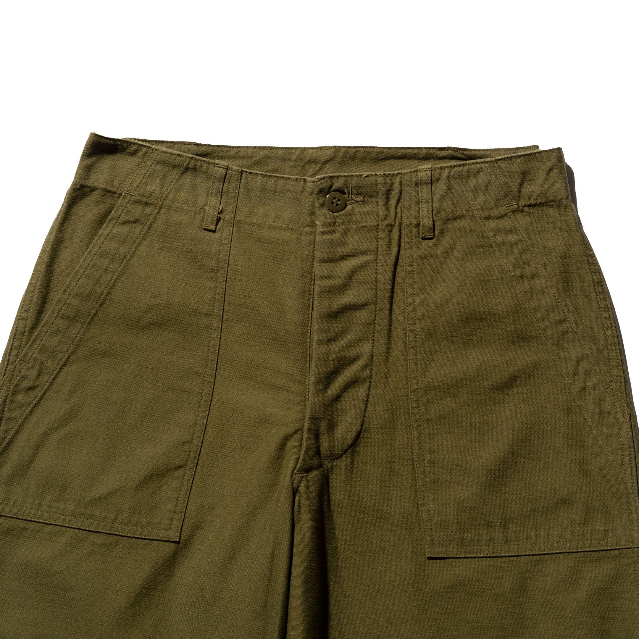 Buzz Rickson's Sateen Shade OG 107 Shorts Olive-Shorts-Clutch Cafe