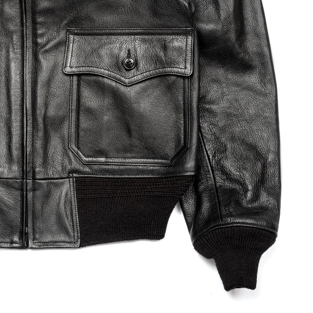 Buzz Rickson's x William Gibson G-1 Leather Jacket Black-Leather Jacket-Clutch Cafe
