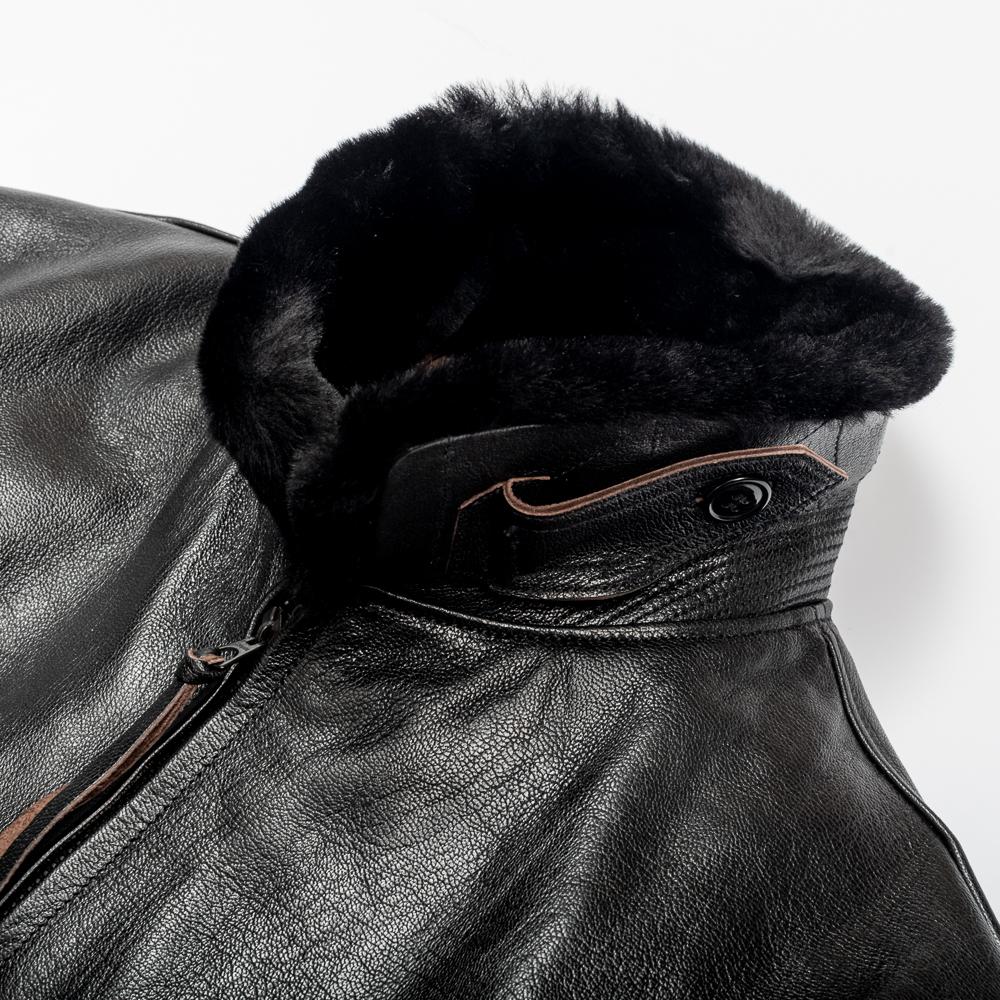 Buzz Rickson's x William Gibson G-1 Leather Jacket Black-Leather Jacket-Clutch Cafe