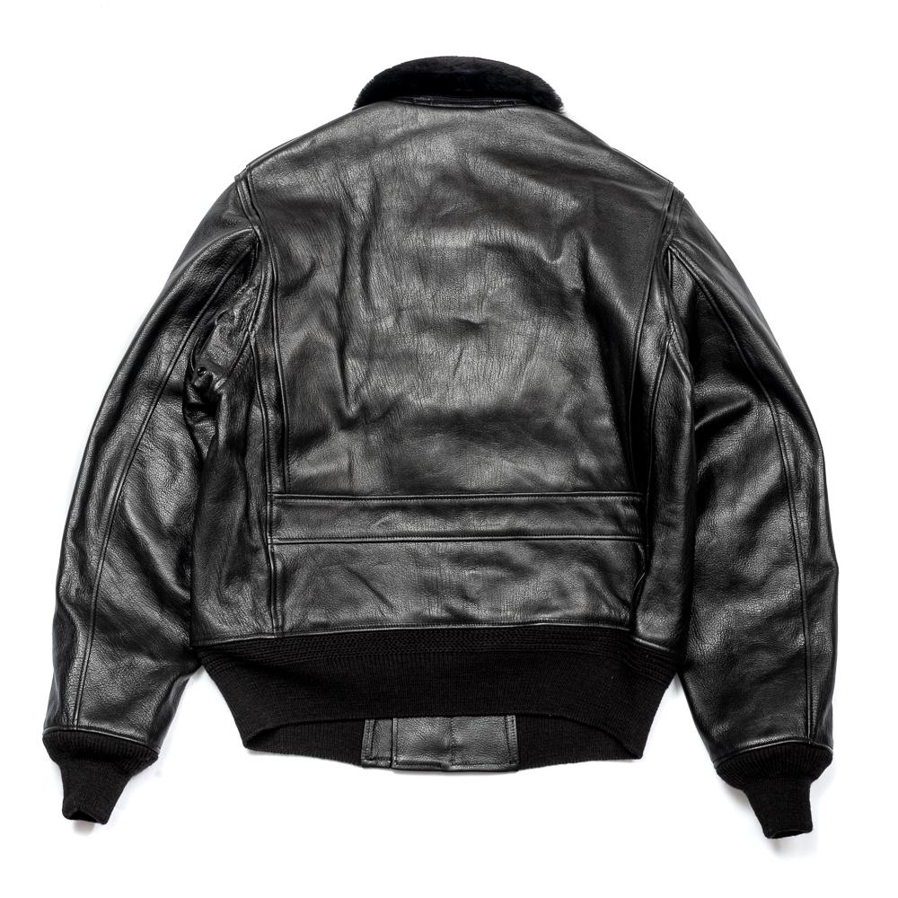 Buzz Rickson's x William Gibson G-1 Leather Jacket Black-Leather Jacket-Clutch Cafe