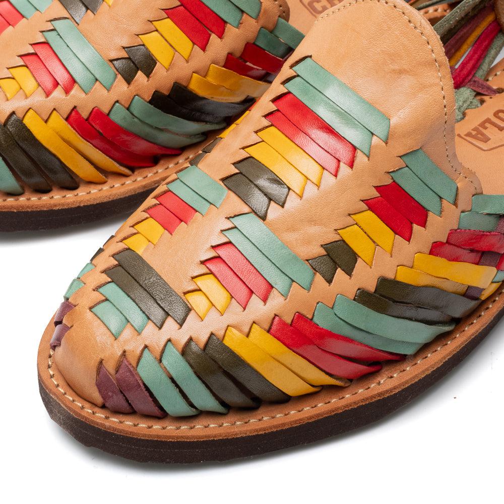 Chamula Cancun Sandal Multi-Clutch Cafe