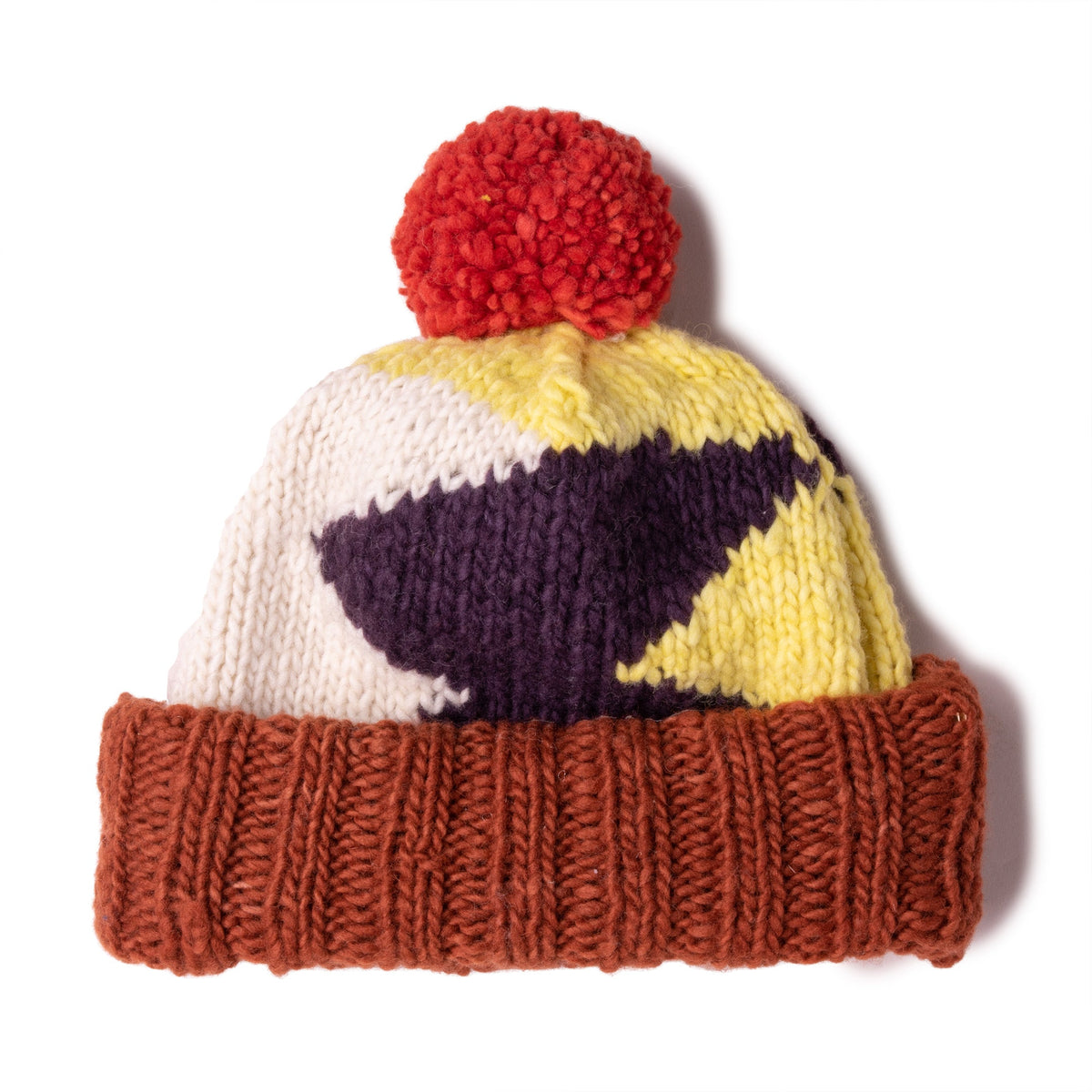 Chamula Double Cuff Cap Lightning Red Rust-Hat-Clutch Cafe
