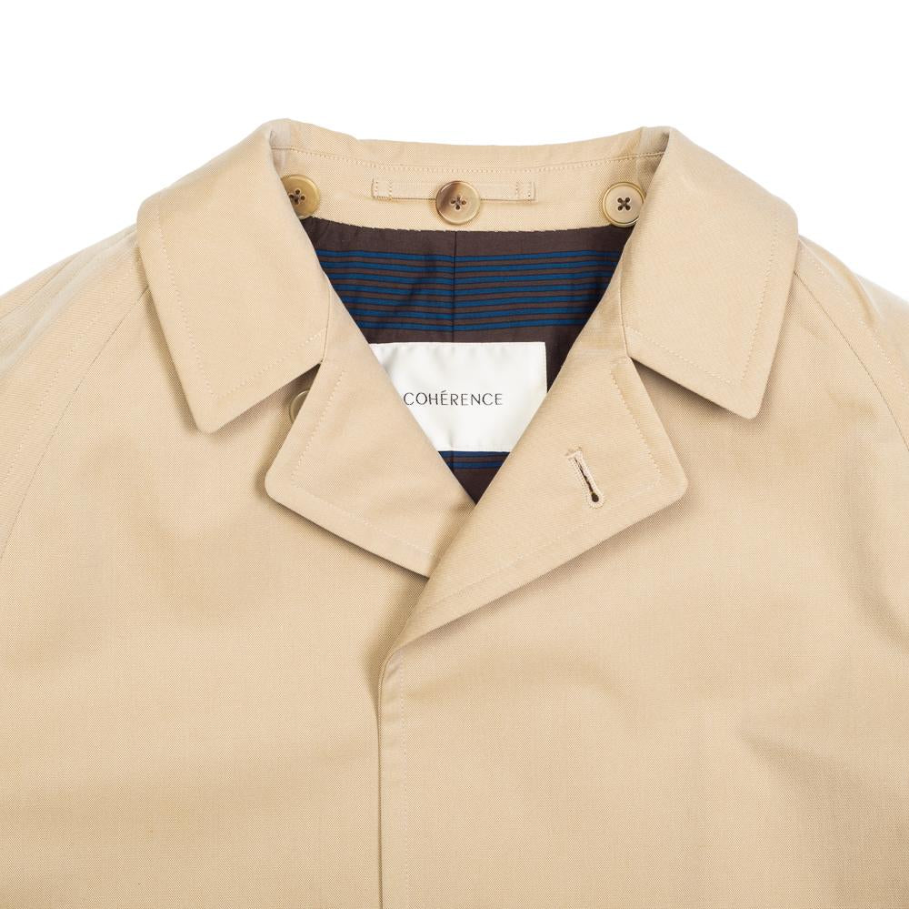 Coherence Corb II Beige Gabardine-Raincoat-Clutch Cafe