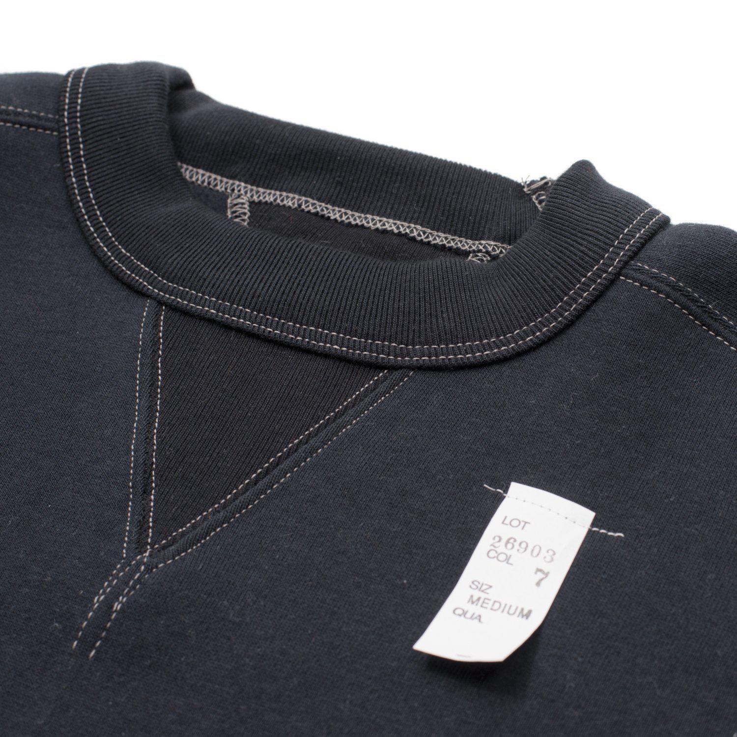 Cushman Lot. 26903 Freedom Sleeve Sweatshirt Black Clutch Cafe London