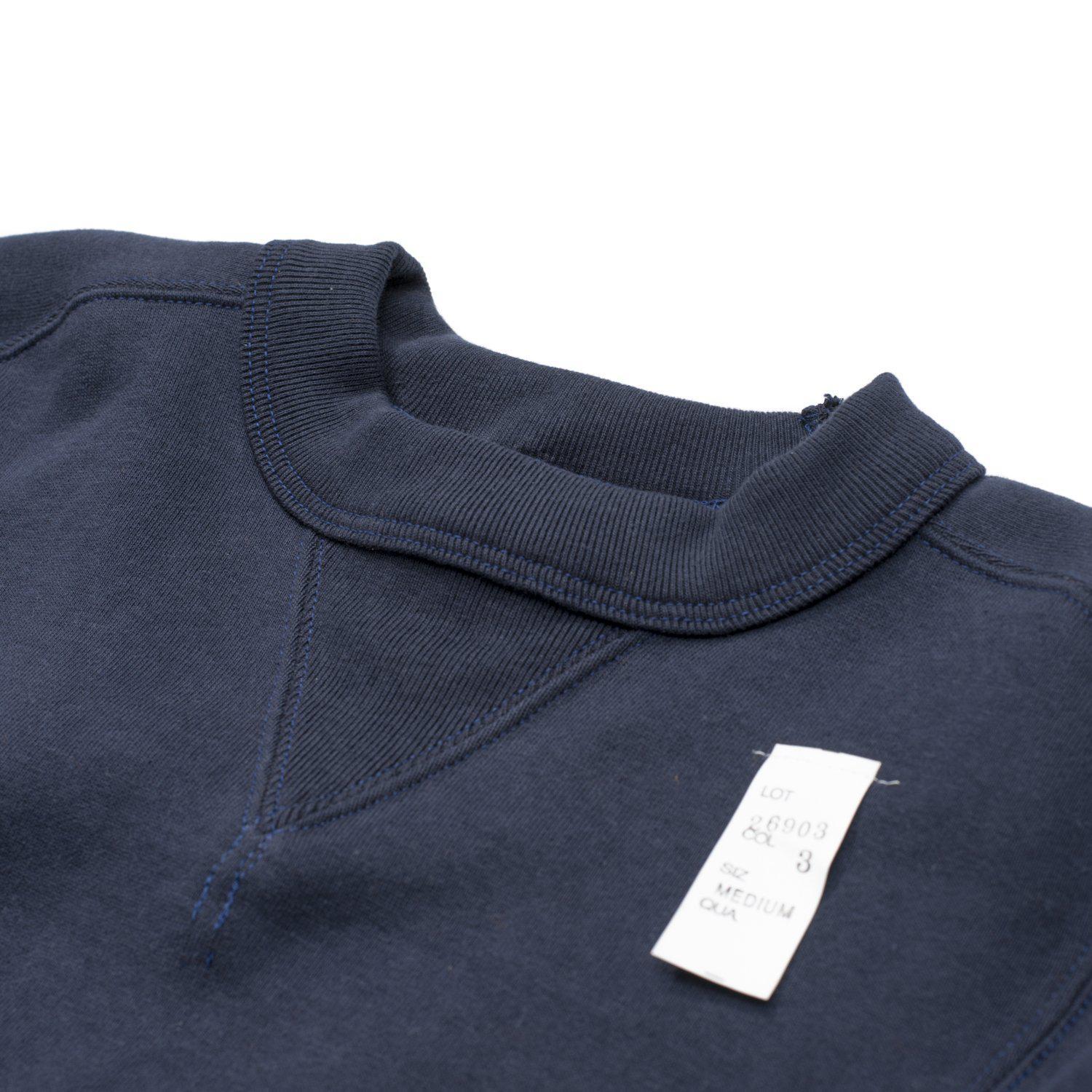 Cushman Lot. 26903 Freedom Sleeve Sweatshirt Navy Clutch Cafe London