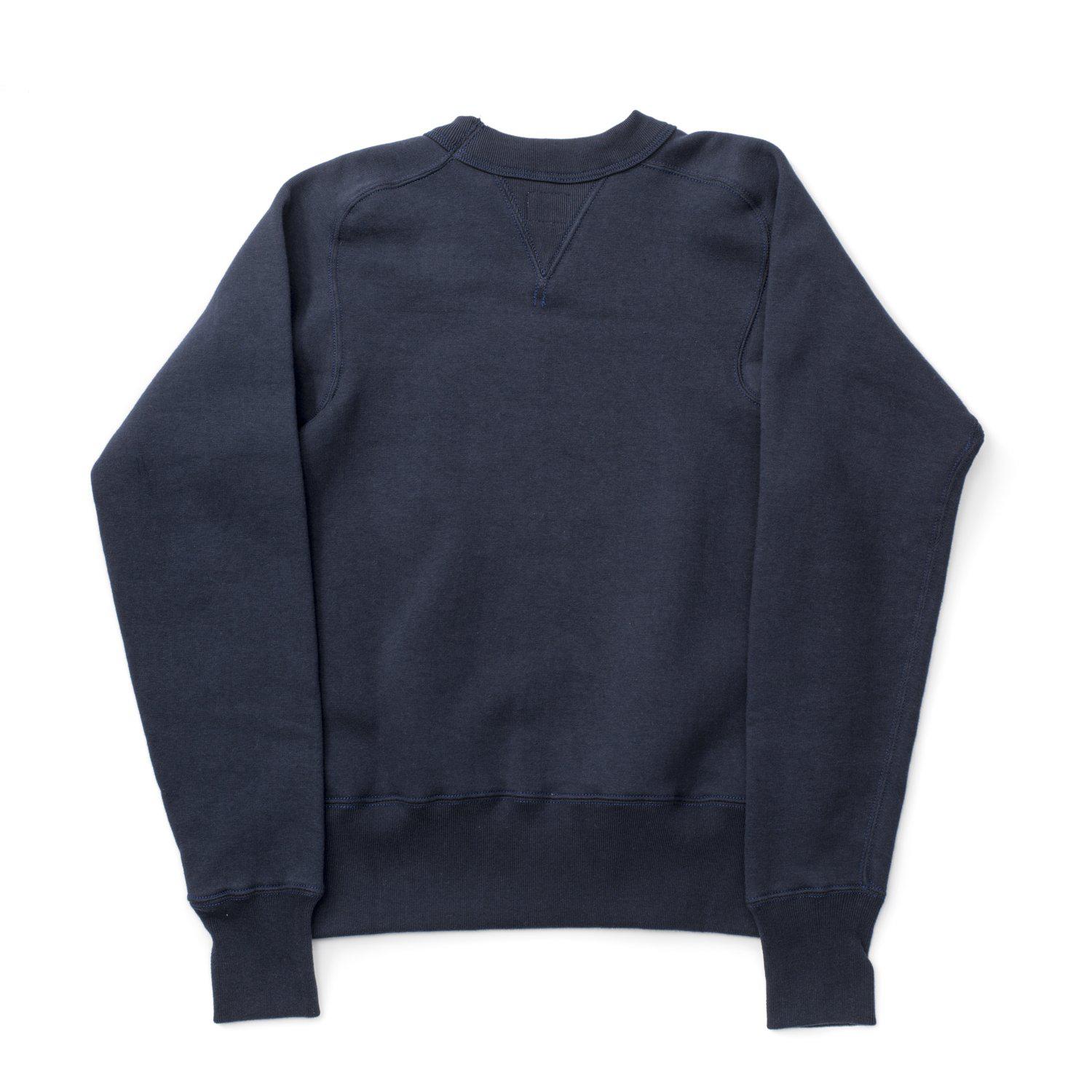 Cushman Lot. 26903 Freedom Sleeve Sweatshirt Navy Clutch Cafe London