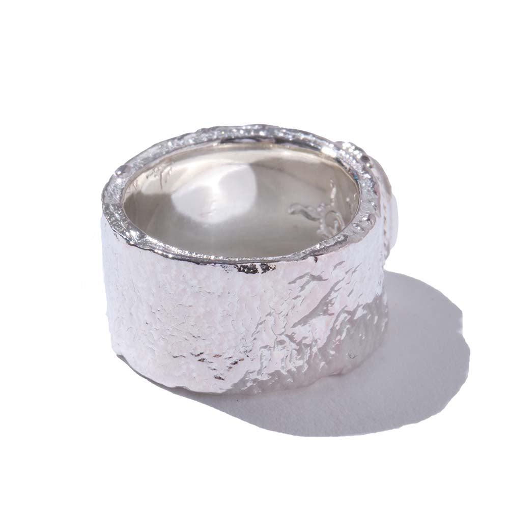 First Arrow's Barerock Ring w/Turquoise (L) (R-040)-Jewellery-Clutch Cafe