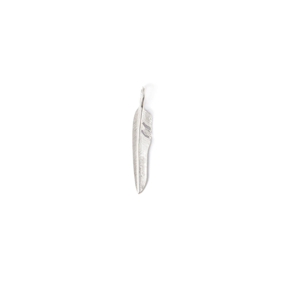First Arrows Kazekiri Silver Feather Pendant M P-557-Jewellery-Clutch Cafe