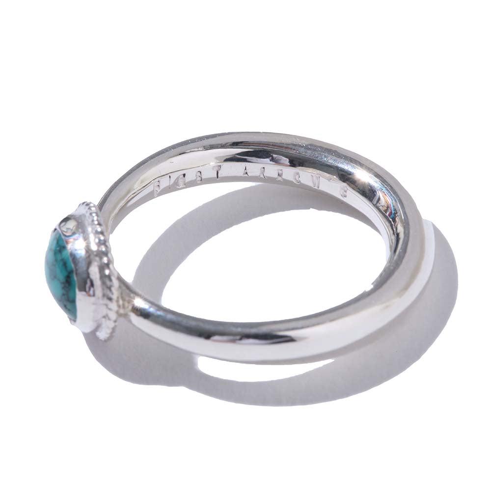 First Arrow's Loop Ring w/Turquoise (R-030)-Jewellery-Clutch Cafe