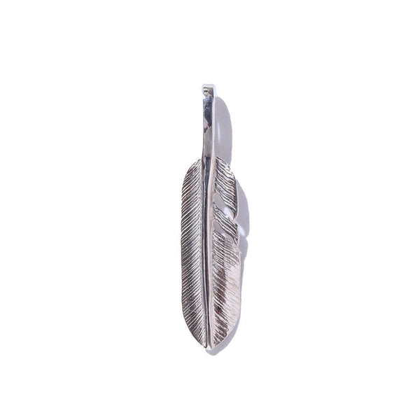 First Arrow's Silver Feather Pendant XS P-593-Pendant-Clutch Cafe