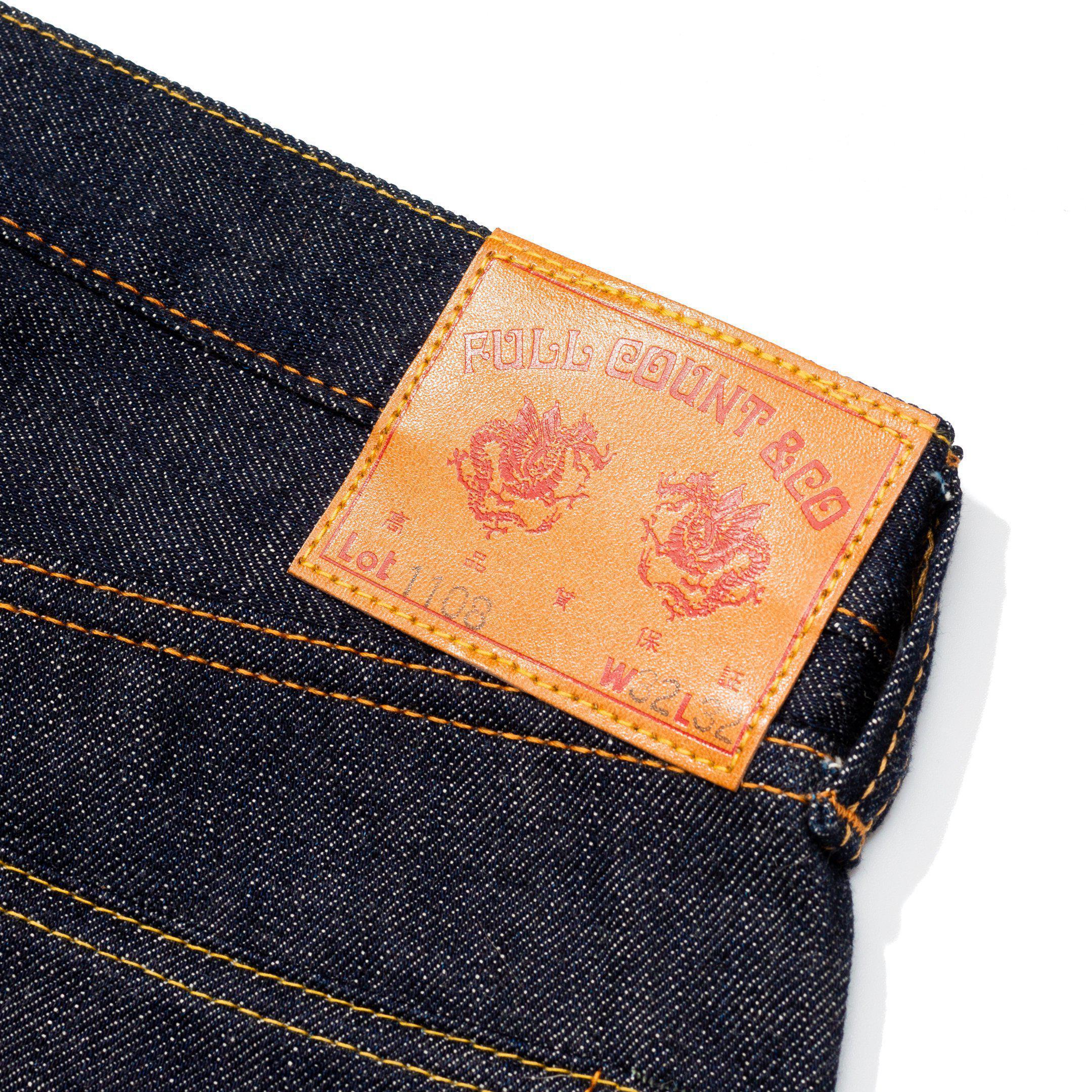 Full Count 1108 New Straight Jean 13.7oz-Jeans-Clutch Cafe-selvage denim-selfedge denim
