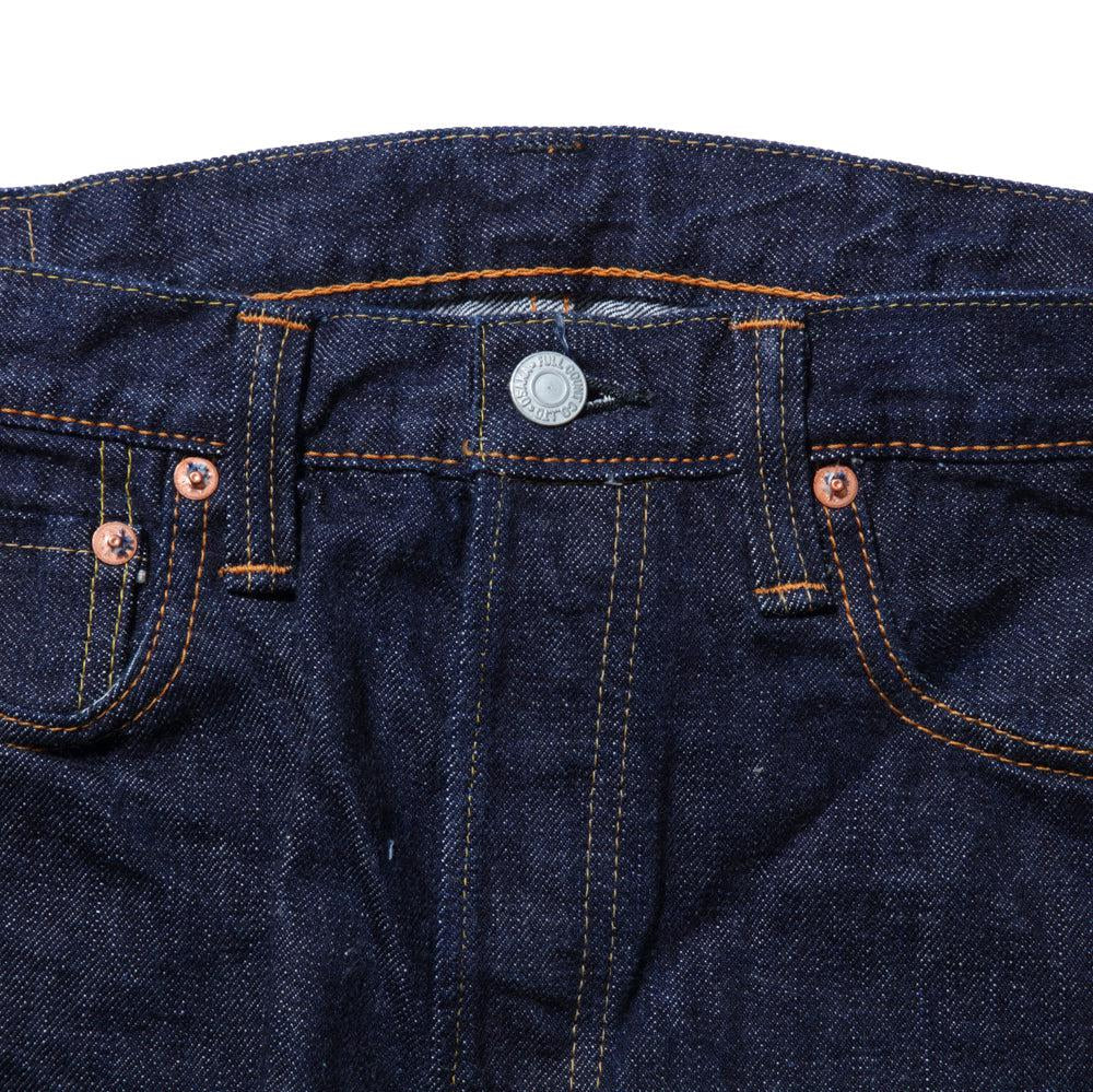 Full Count 1108W New Straight Jean 13.7oz (One Wash)-Jeans-Clutch Cafe-selvage denim-selfedge denim