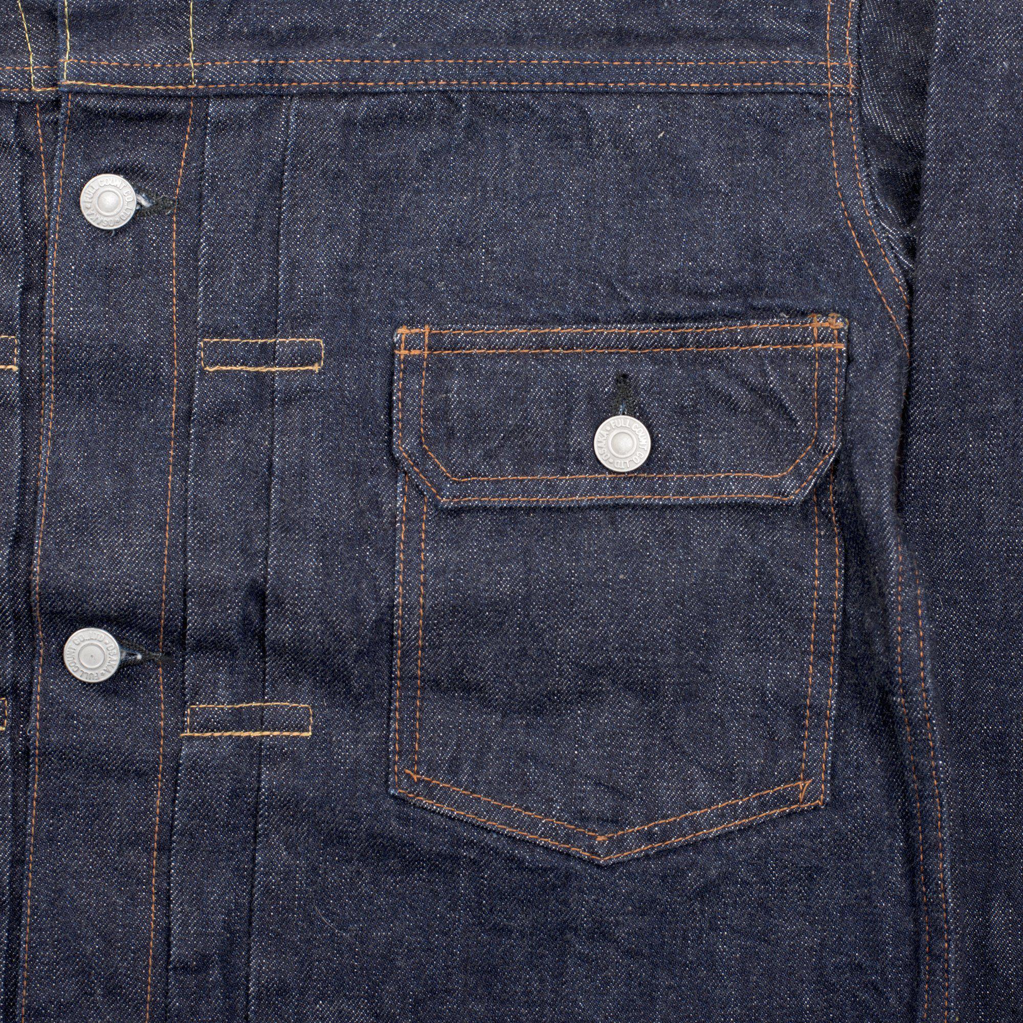 Full Count 2102 Type II 13.75oz Selvedge Denim jacket-Clutch Cafe-Clutch Cafe