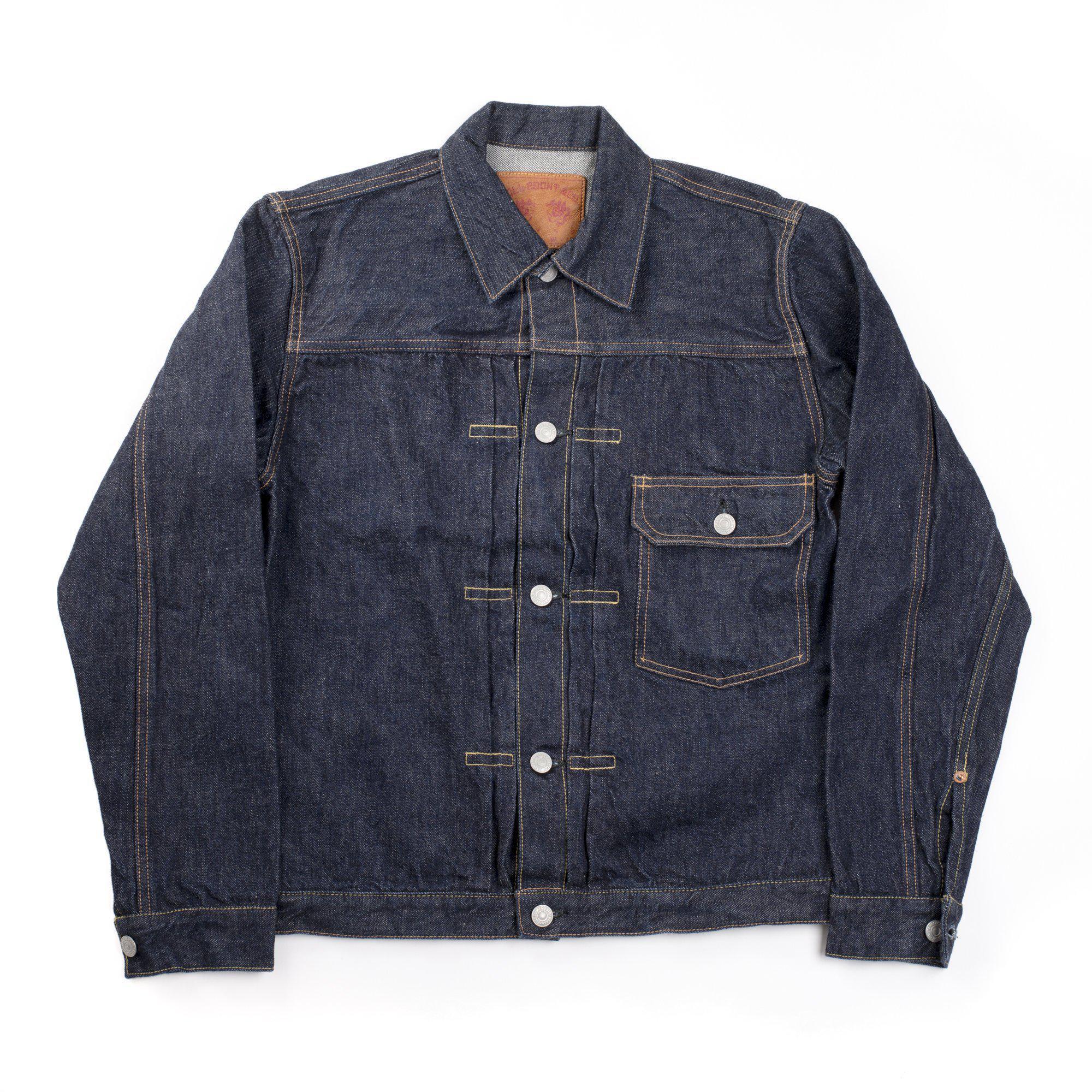 Full Count 2107 Type I 13.75oz Selvedge Denim jacket-Clutch Cafe-Clutch Cafe