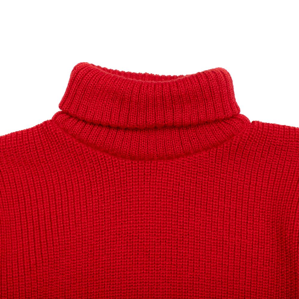 Heimat U-Boat Roll Neck Safety Red-Sweater-Clutch Cafe