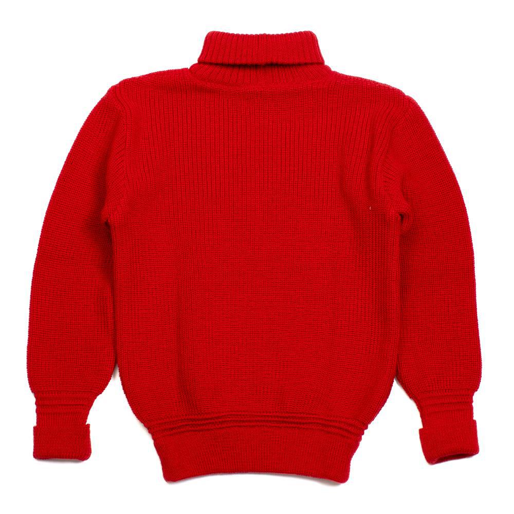 Heimat U-Boat Roll Neck Safety Red-Sweater-Clutch Cafe