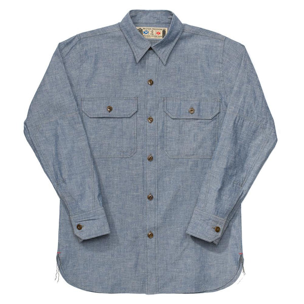 Mister Freedom Snipes Shirt Chambray Blue-Shirts-Clutch Cafe