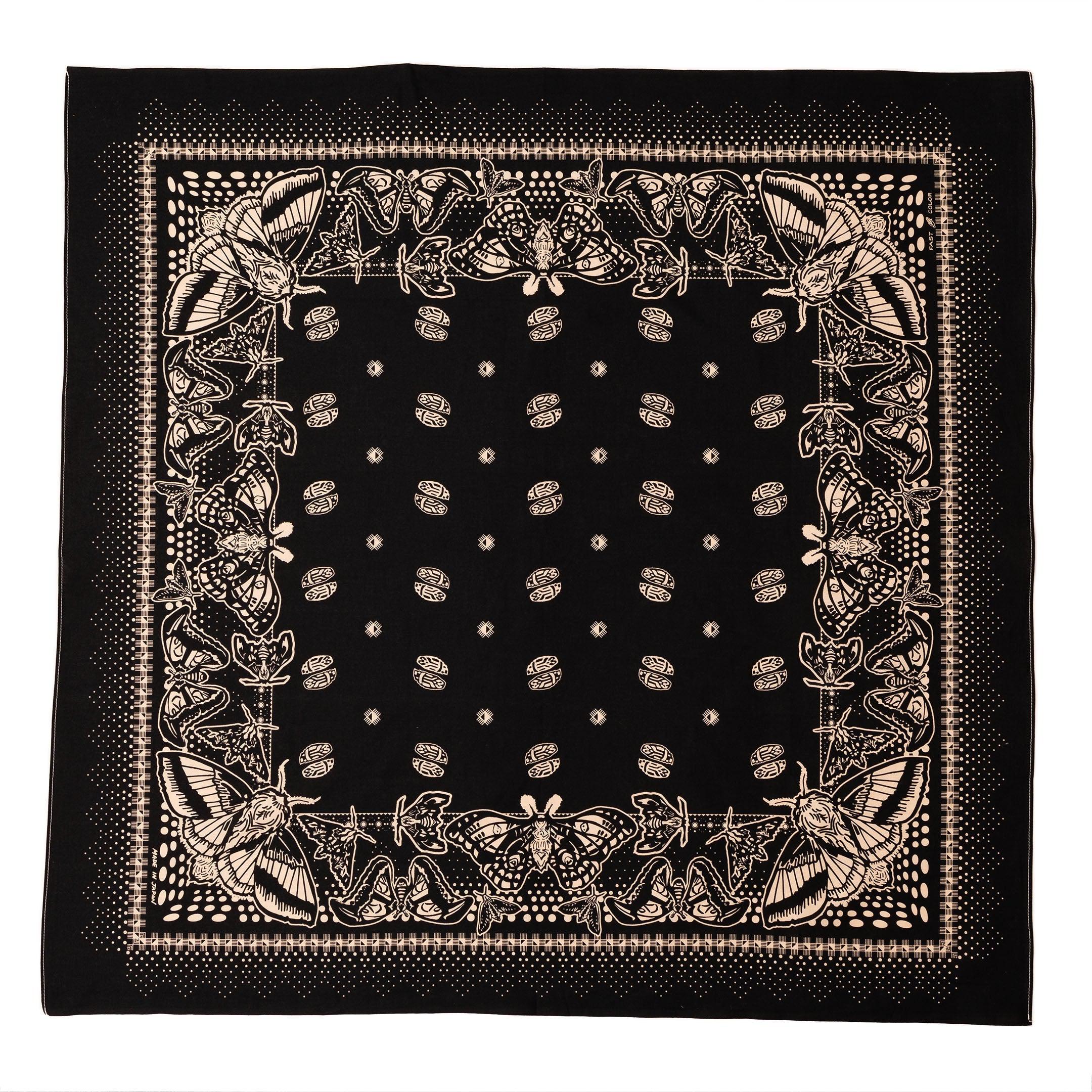 One Ear Brand Nighthings Olive Black Bandana-Bandana-Clutch Cafe
