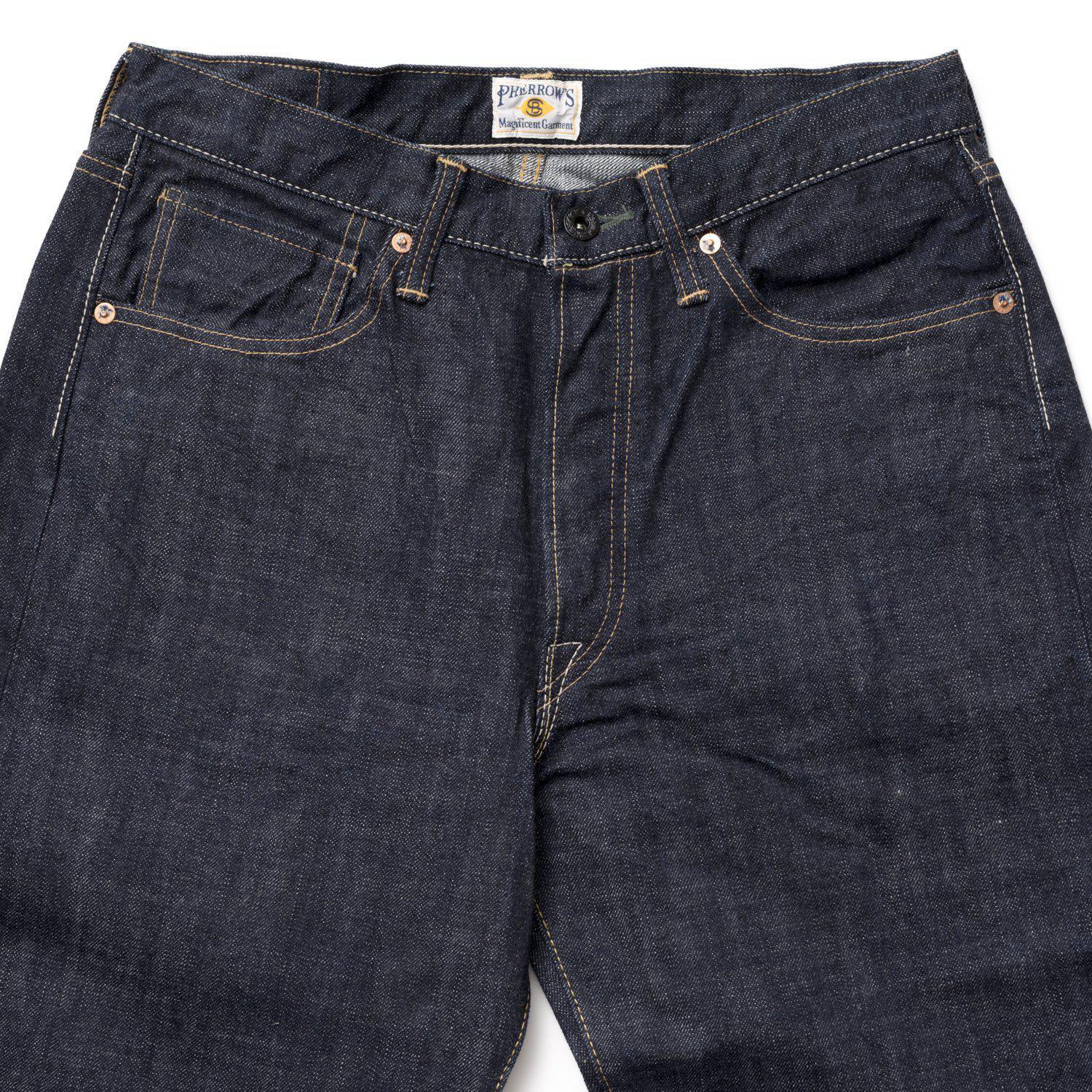 Pherrow's 451 13.5oz Jean-Jeans-Clutch Cafe-selvage denim-selfedge denim