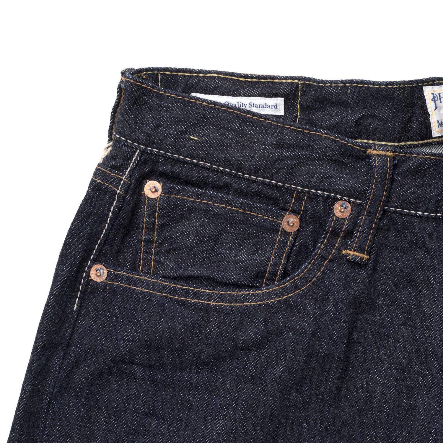 Pherrow's 521 13.5oz Jean-Jeans-Clutch Cafe-selvage denim-selfedge denim