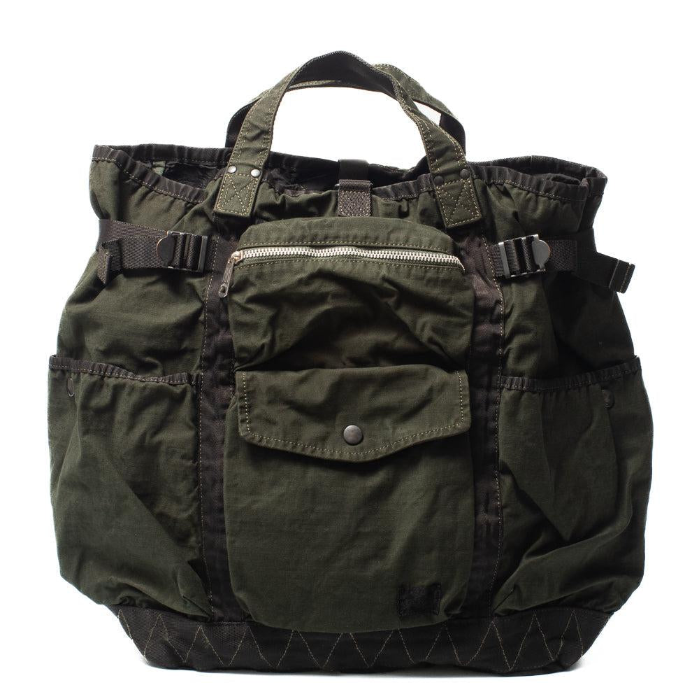 Porter Yoshida & Co Crag 2Way Rucksack Khaki-Bag-Clutch Cafe