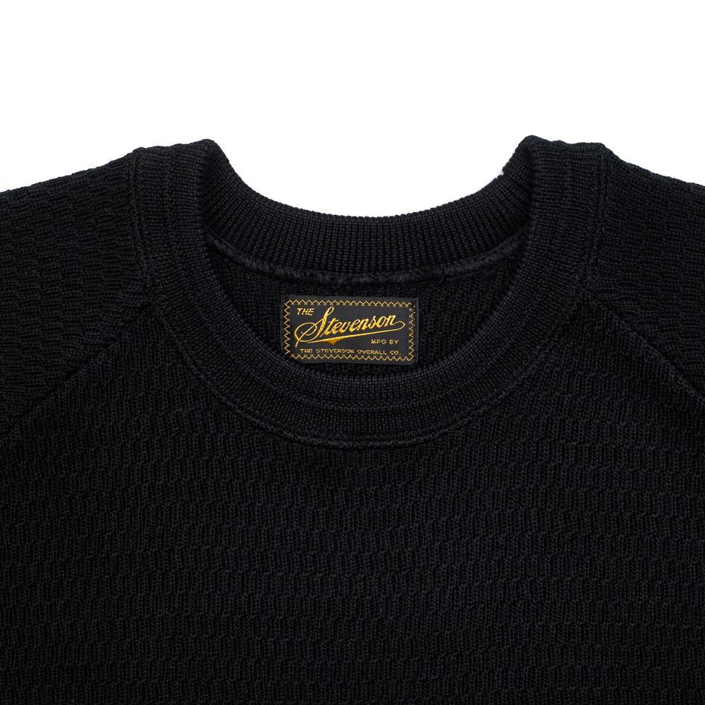 Stevenson Overall L/S Wool Thermal Black-Thermal Knit-Clutch Cafe