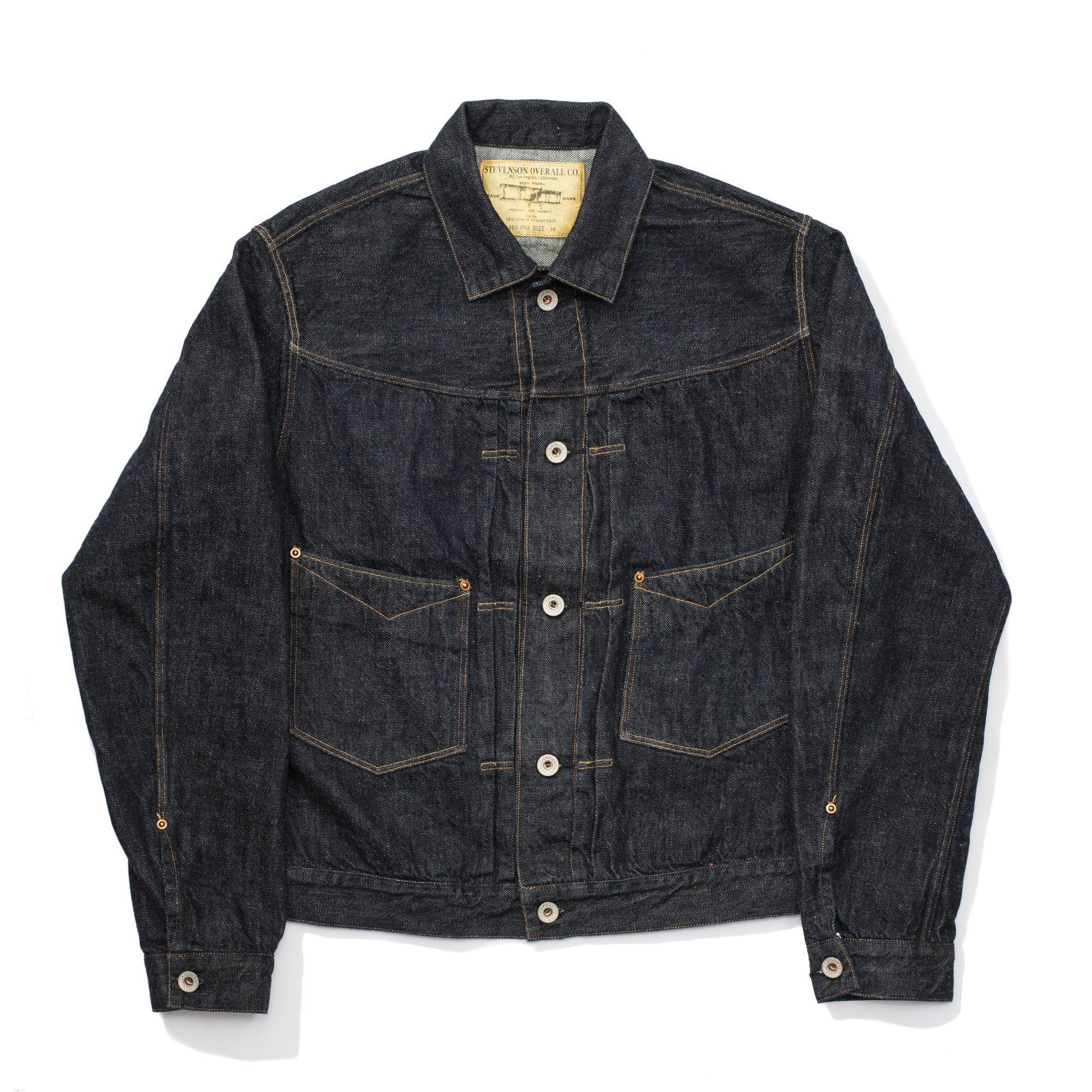 Stevenson Overall Saddle Horn Type II Indigo-JACKET-Clutch Cafe