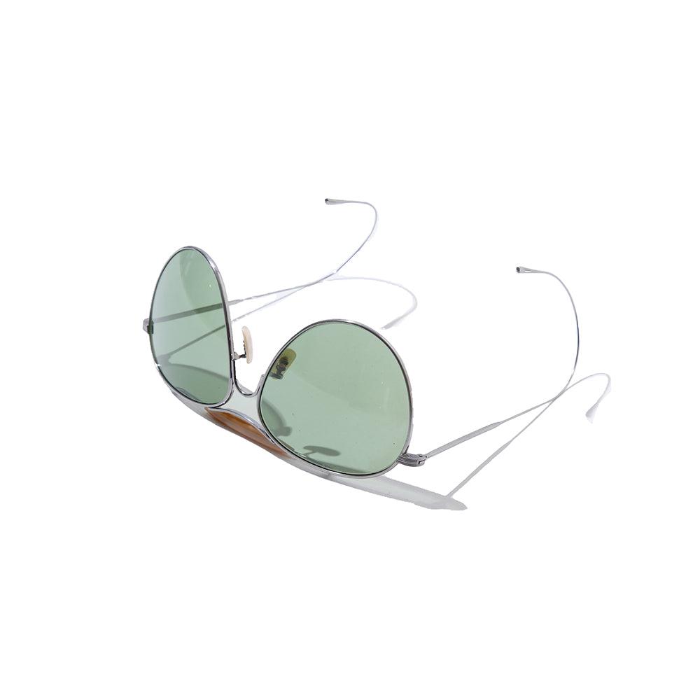 The Real McCoy's Aviator Flying Sun Silver-Sunglasses-Clutch Cafe