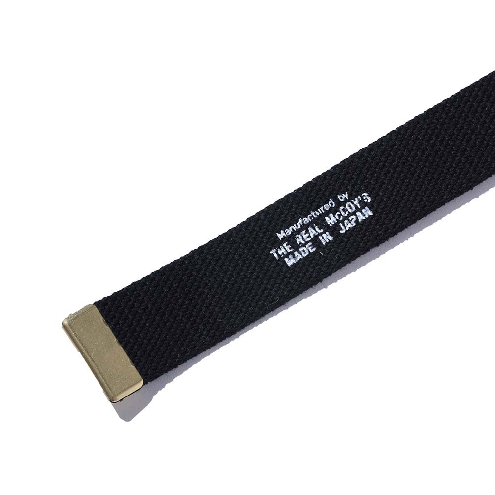 The Real McCoy's Trouser Uniform Belt Black-Belt-Clutch Cafe