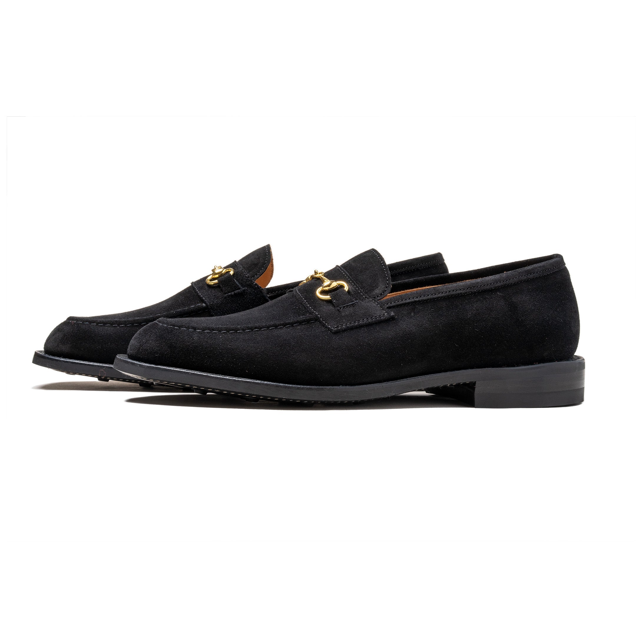 Trickers x Clutch Cafe Leon Horsebit Loafer Black Repello Suede-Loafer-Clutch Cafe