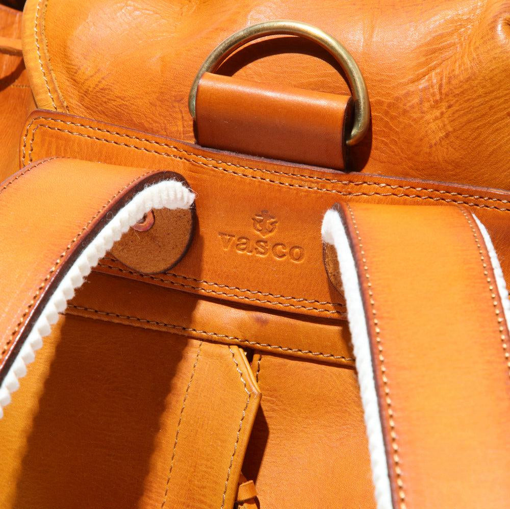 Vasco Leather Army Rucksack Mustard Camel-Bag-Clutch Cafe