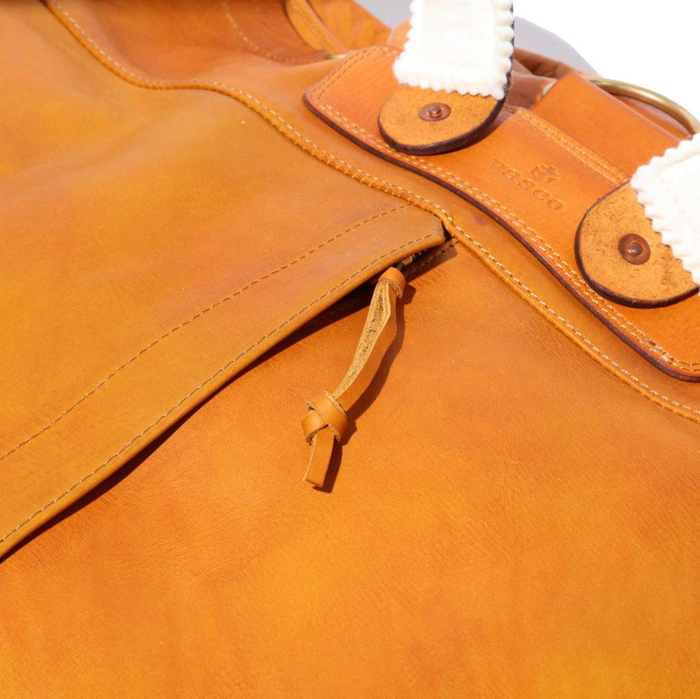 Vasco Leather Army Rucksack Mustard Camel-Bag-Clutch Cafe