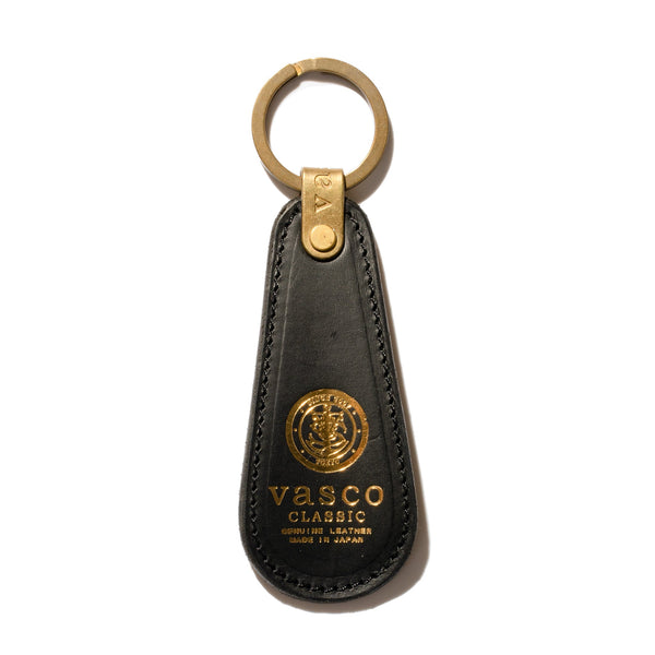 Vasco Leather Mini Voyage Shoe Horn Black-Shoe Horn-Clutch Cafe