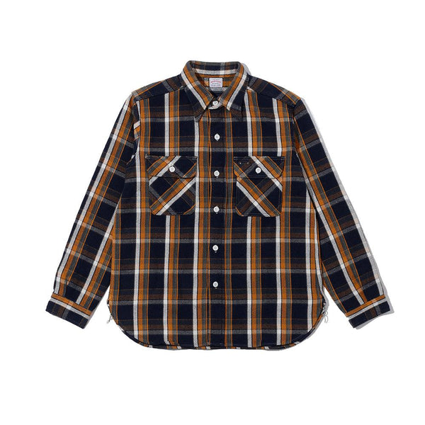 Warehouse & Co Lot. 3104B Flannel Shirt 1-Navy-Shirt-Clutch Cafe