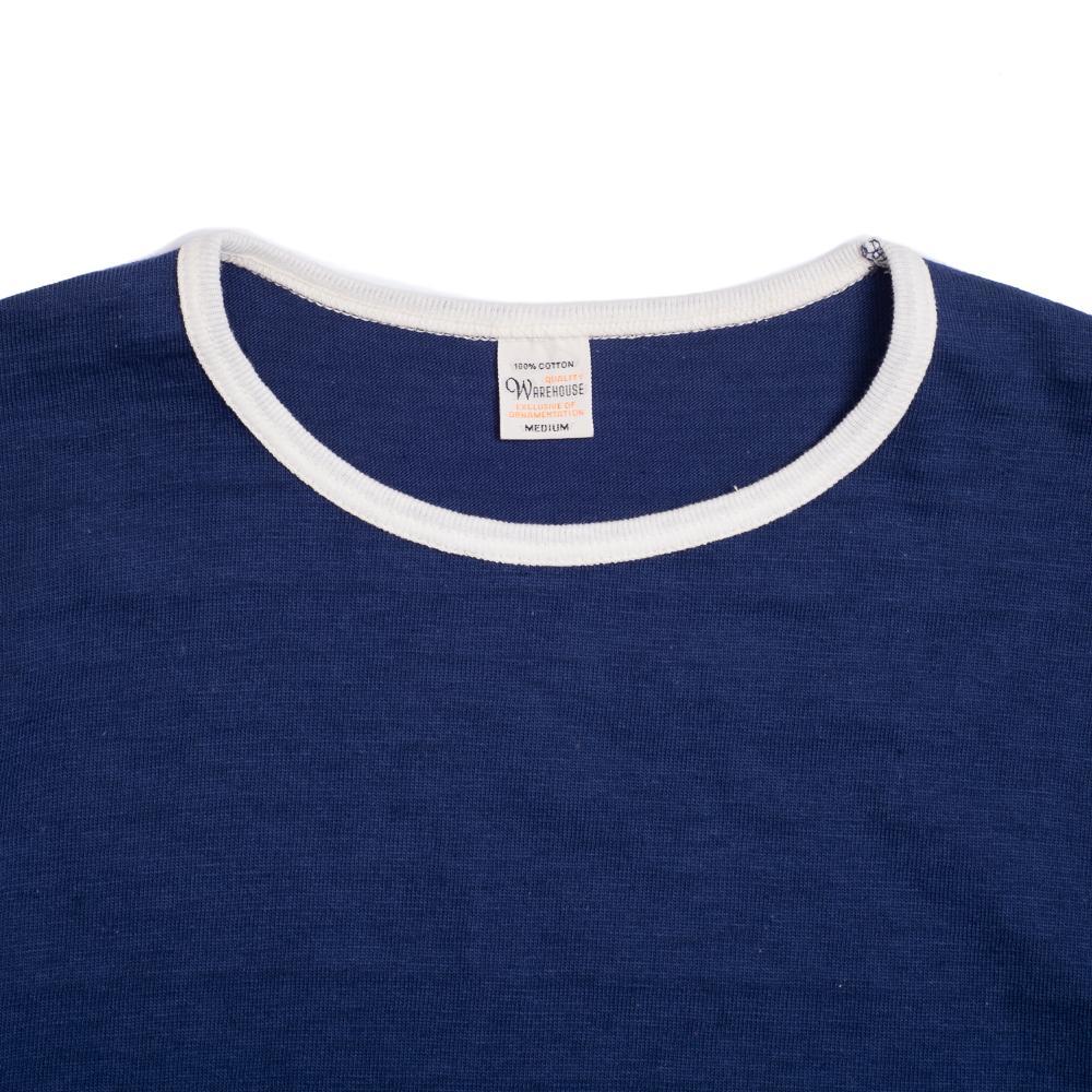 Warehouse & Co Lot. 4059 Ringer T-shirt Navy/Cream-T-shirt-Clutch Cafe