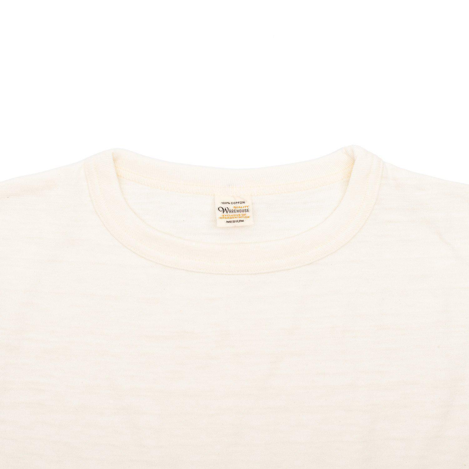 Warehouse 4800 Baseball Tee Cream/Green-T-shirt-Clutch Cafe