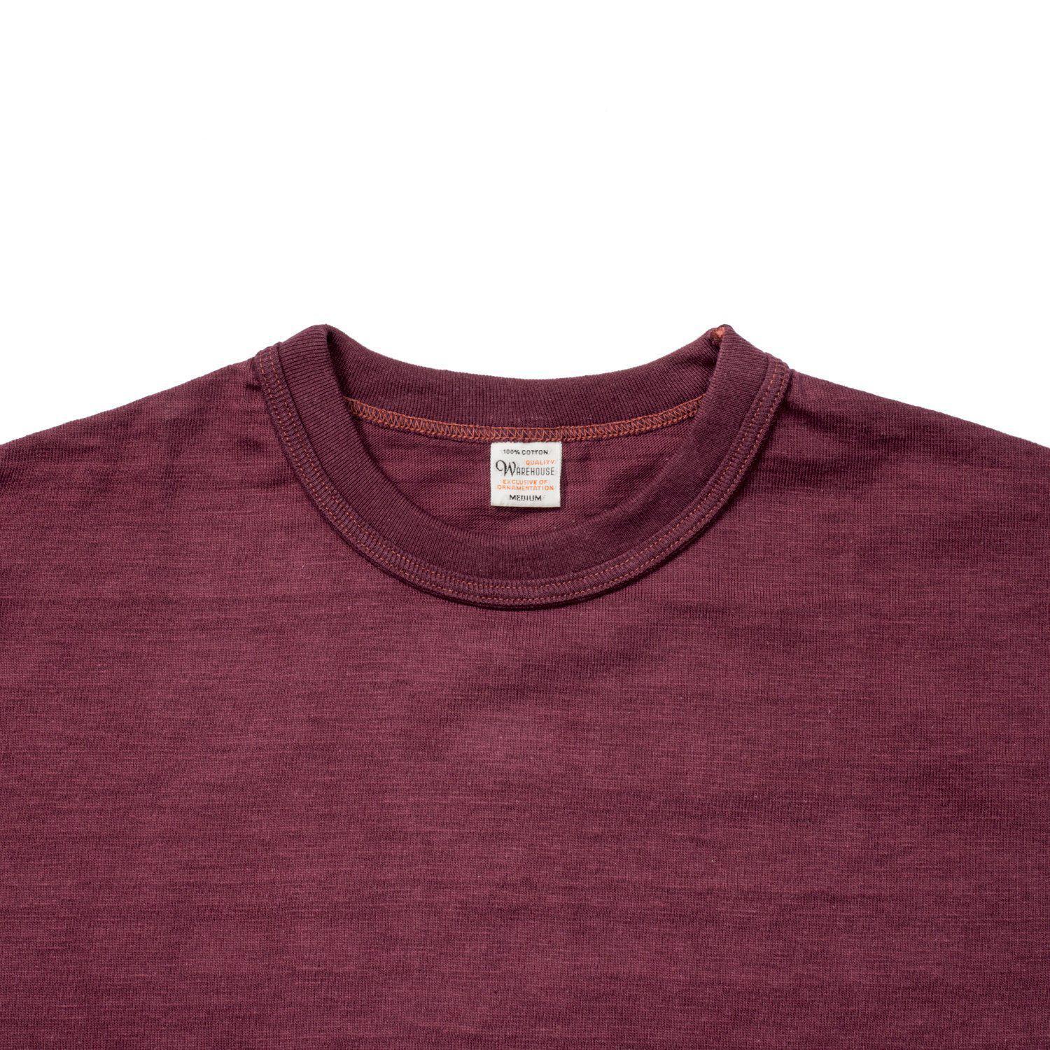 Warehouse & Co. Lot 4601 T-shirt Burgundy-T-shirt-Clutch Cafe