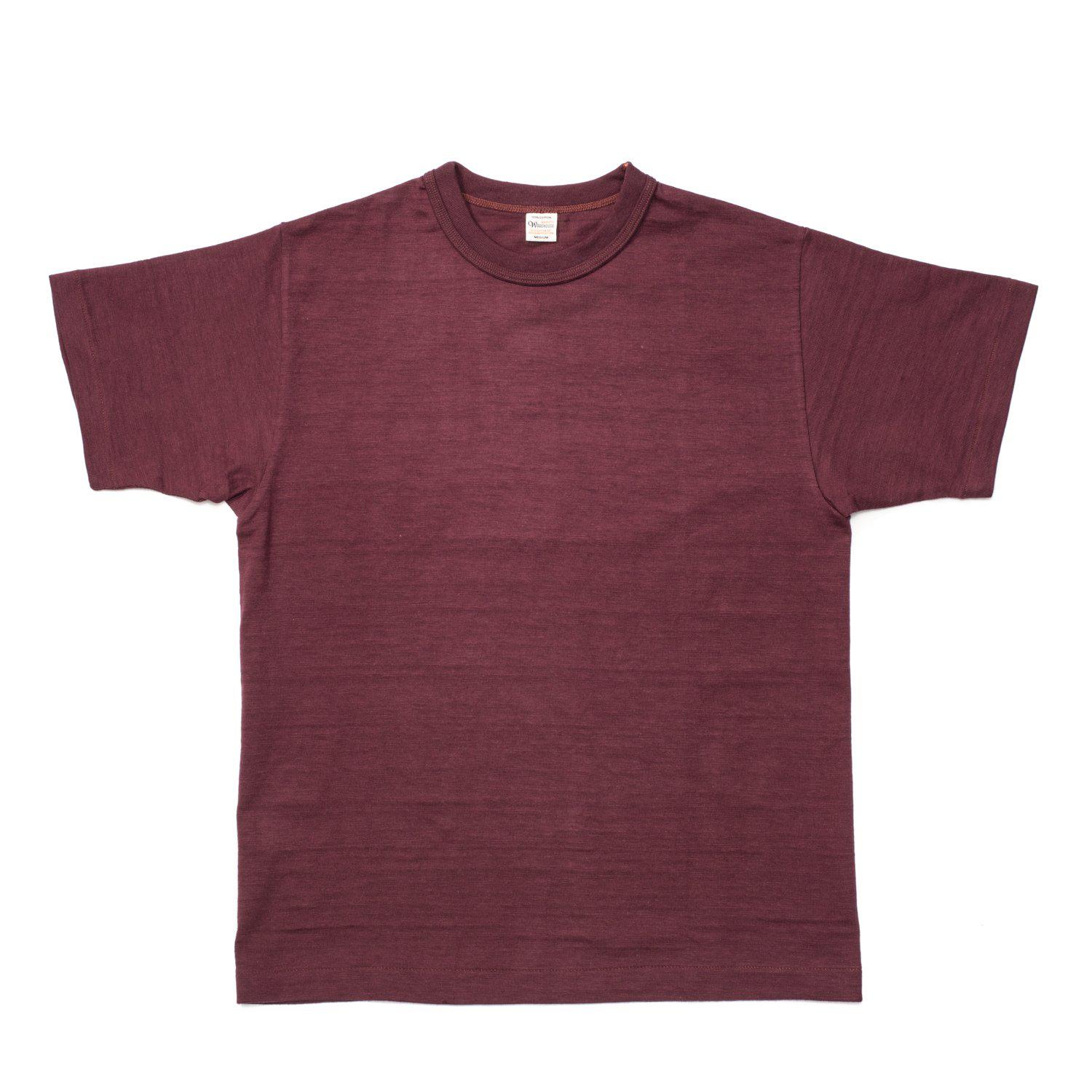 Warehouse & Co. Lot 4601 T-shirt Burgundy-T-shirt-Clutch Cafe