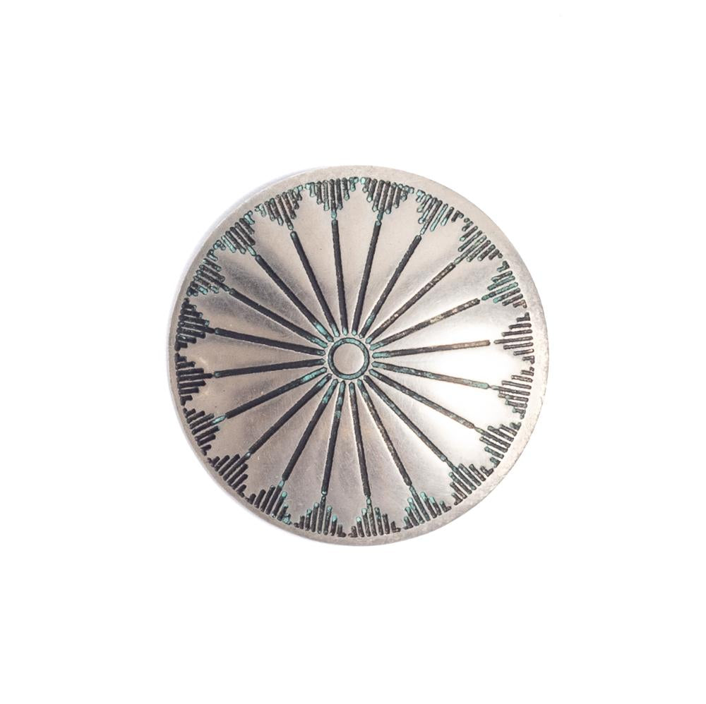 Yuketen Nickel Silver Concho Pin (1.5")-Pin-Clutch Cafe