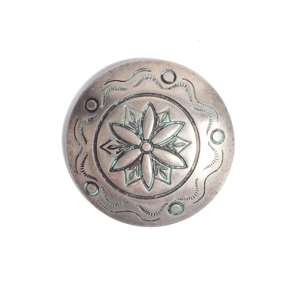 Yuketen Nickel Silver Concho Pin (1.5")-Pin-Clutch Cafe